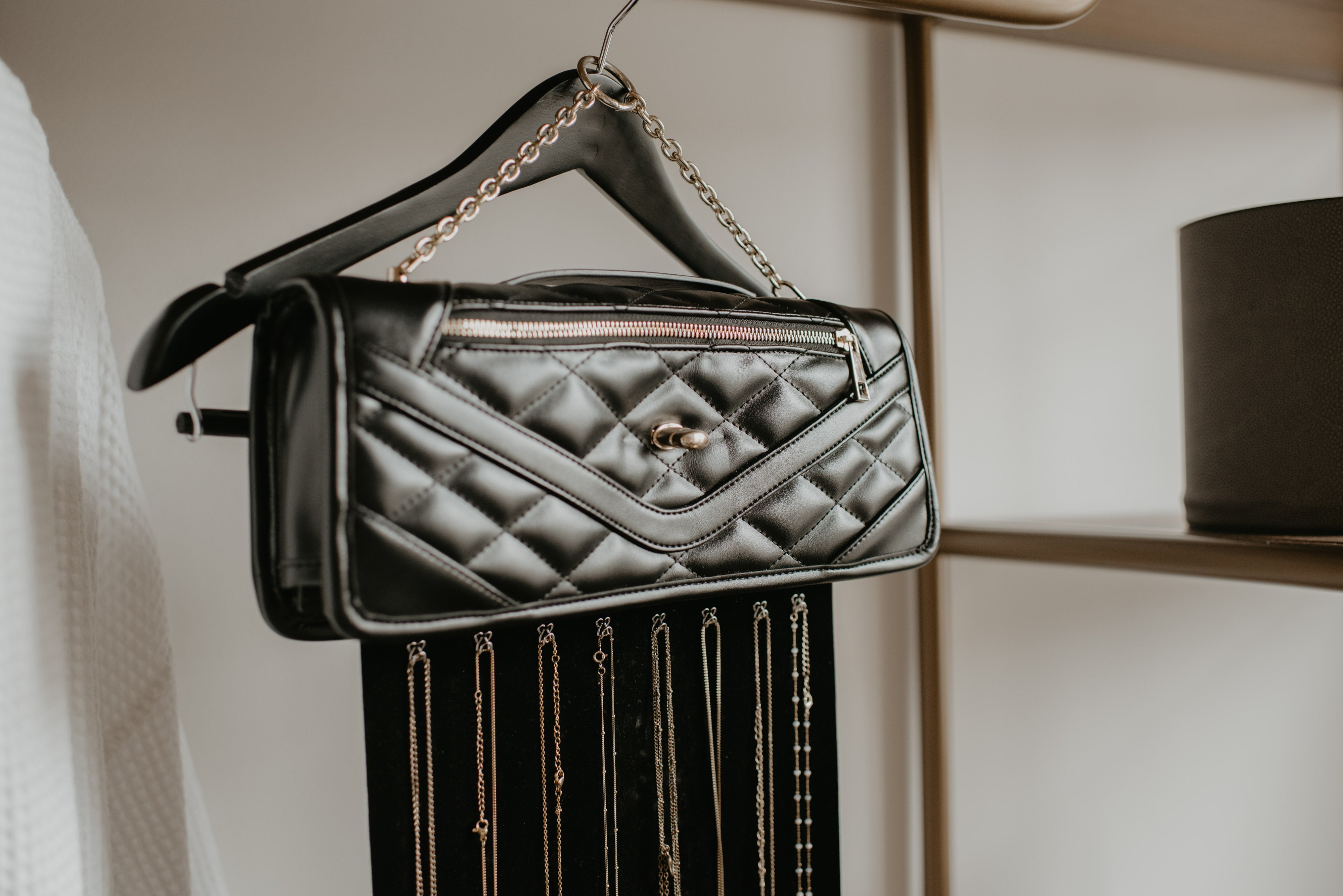 Classic Black Travaliere Handbag | Best Way to Travel & Store Your Jewelry